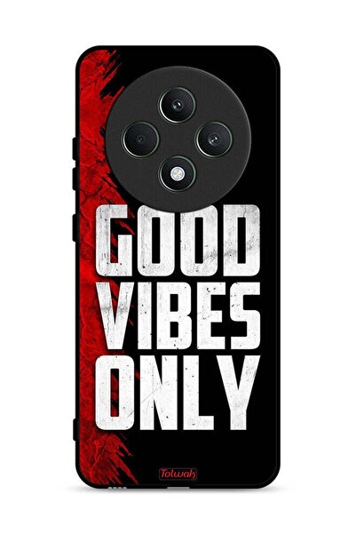 Tolwak جراب حماية لهاتف Oppo Reno12 F 5G - Good Vibes Only