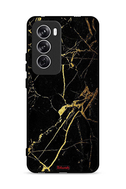 Tolwak غطاء حماية لهاتف Oppo Reno12 5G - رخامي متصدع