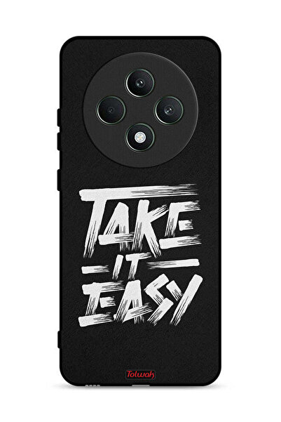 Tolwak غطاء حماية لهاتف Oppo Reno12 F 5G - Take It Easy