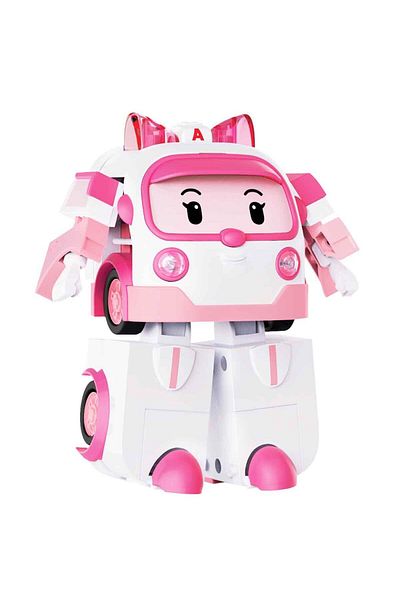 Robocar Poli Robocar Poli Large Transforming Robot Amber with Sound and Light