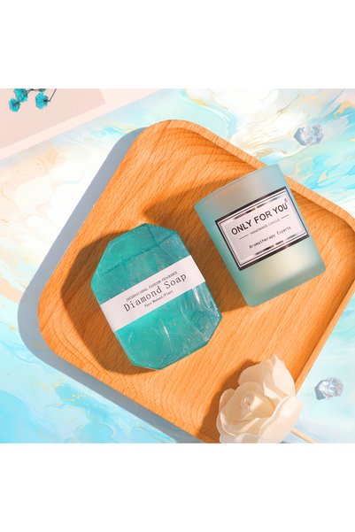 OricareFain Set cadou spa pentru femei, 7 piese, cadou relaxant pentru Valentine, Ziua Mamei, Craciun, Albastru