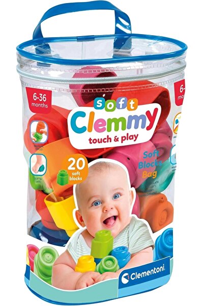 CLEMENTONI Soft Clemmy Soft Block Bag 20 Pieces