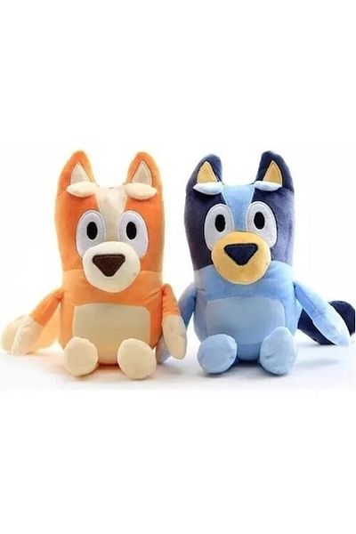 OEM Set 2 plush toys Bluey and Bingo, 28x20cm, multicolor