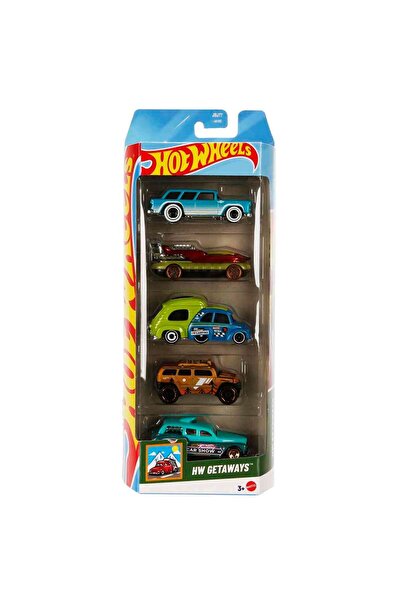 HOT WHEELS 5'li Araba Seti - Jbj77 Hw Getaways