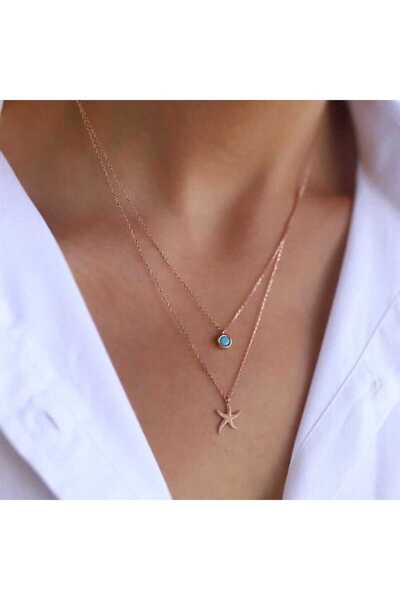 Cherry by Özkonak Deniz Yıldızı İkili Kolye