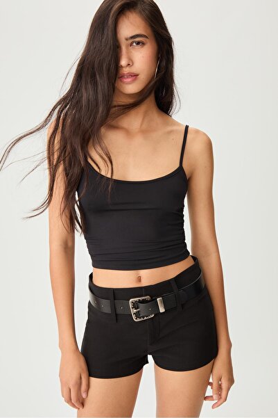 Stradivarius Kumaş Mini Şort