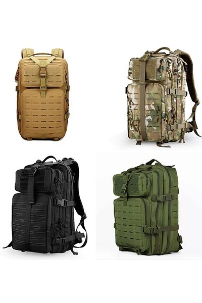 Lion camo Rucsac Laser Cut Coyote 45 L Rucsac militar pentru exterior, special pentru luptă, multifuncțional, capacitate mare