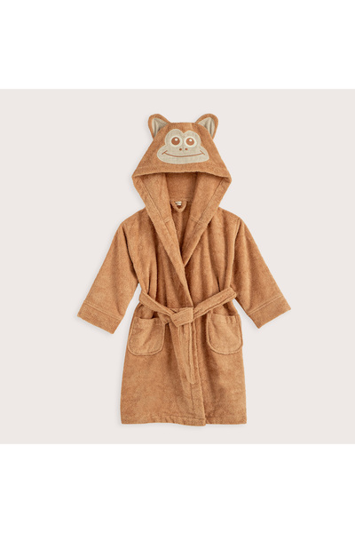 Chakra Lıttleland Maymun Bornoz Kahve