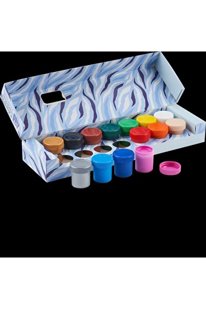 Oxford Vopsele gouache pentru postere pentru copii, set de 14 culori, recipie...