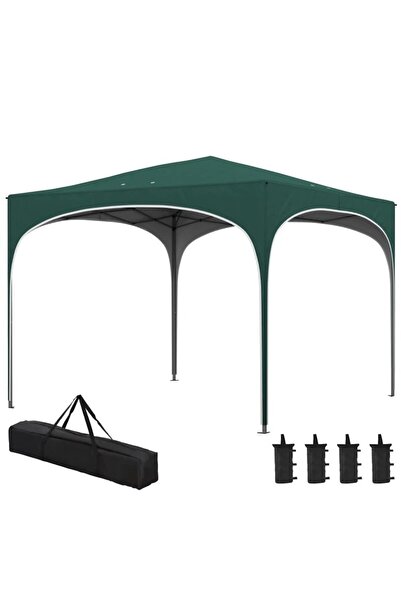 Mercaton Garden/Terrace Pavilion, adjustable height, green, 2.952.951.75 m