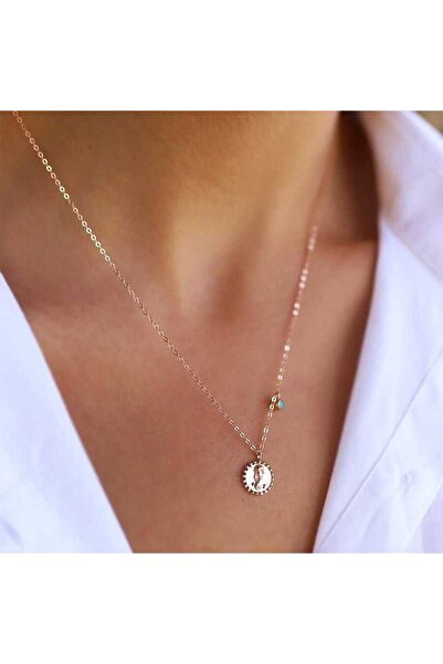 Cherry by Özkonak Mavi Boncuklu Denizatı Kolye