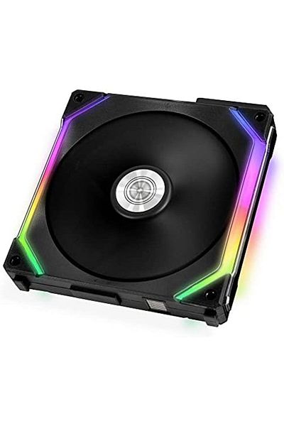 Lian Li Lian Li Uni Fan SL140 Black Dual Pack with ARGB Controller, 140mm LED PWM Daisy Chain 4-Pin