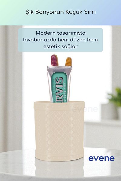Evene Θήκη οδοντόβουρτσας Βάση οδοντόβουρτσας Βάση οδοντόβουρτσας Κρέμα Χρώμα Μοντέλο 90