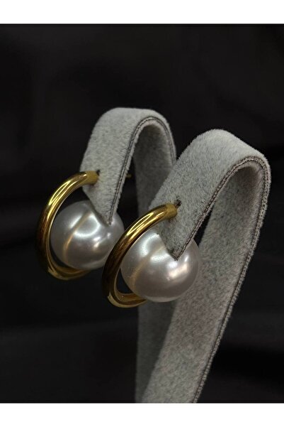 ELF İNCİLİ ÇELİK KÜPE