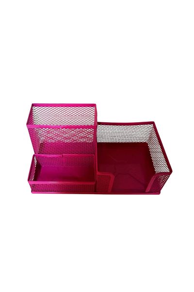 Linea Metal Perfore Triple Table Set (Pink)