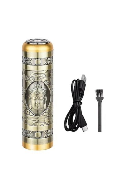 FOXMAG24 Razor, FOXMAG24, small size, portable, with oscillating blades, USB charging, gold