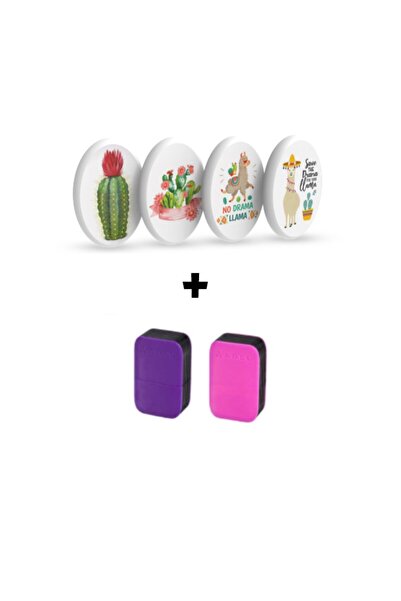 Adel SG.22 DESERT SERİSİ 4 ADET SİLGİ VE 2 ADET PRİME 1 KALEMTRAŞ SETİ (KIZ Ö...