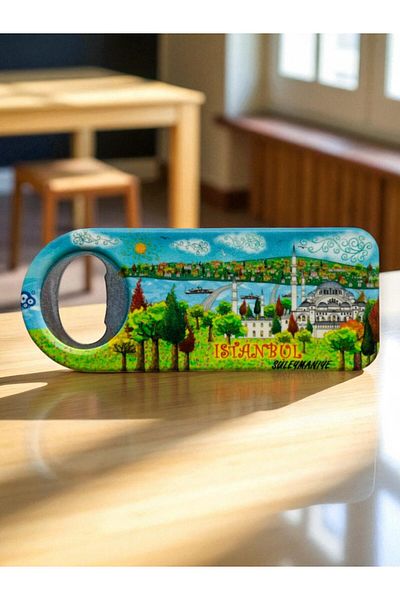 GALATA GIFT Магнит за отварачка за бутилки, Сода, Отварачка за капачки от бутилки със сода, Магнит Истанбул 10 см Отварачка за бутилки