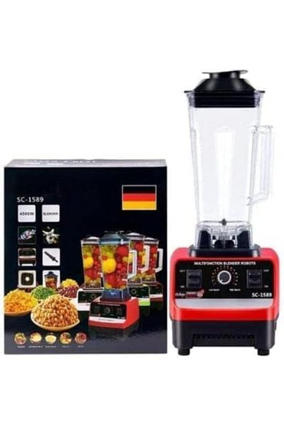 Generic Silver Crust 4500W Heavy Duty Commercial Blender, 2-in-1 Juicer Mixer, 2 Jars, Dishwasher Safe