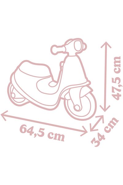 Smoby Scuter Scooter Ride-On pink