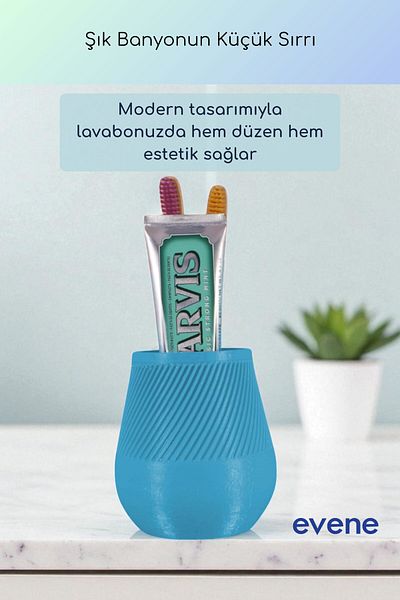 Evene Θήκη οδοντόβουρτσας Βάση οδοντόβουρτσας Βάση οδοντόβουρτσας Μπλε Χρώμα Μοντέλο 89