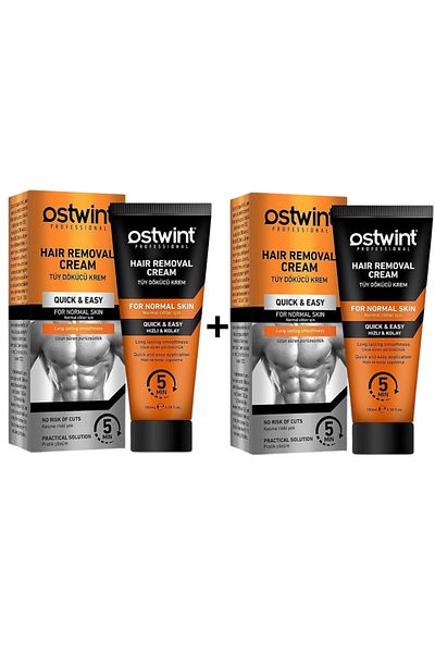 Ostwint Set 2 Hair Removal Cream for Normal Skin - 100ml (men)