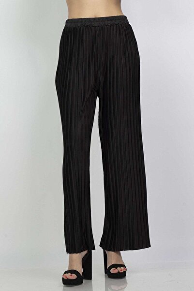 mica Women’s Long Wide Pleated Trousers