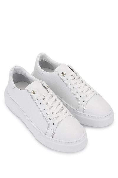 Tamer Tanca Women's Genuine Leather White Sneakers & Sports Shoes