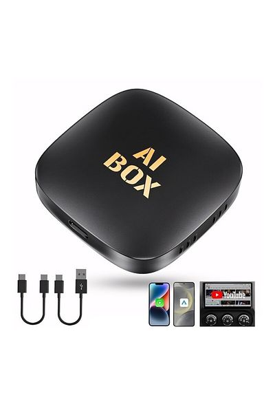 OEM Adaptor Auto Wireless CarPlay și Android Auto, AI Box Android 13, Netflix și YouTube, 2+32 GB, GPS, pe