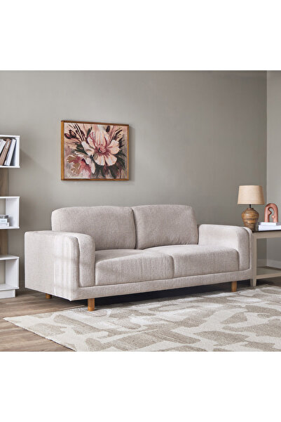 Home Box أريكة بورتلاند القماشية ثلاثية المقاعد