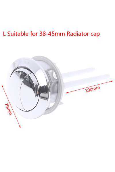 choice2 L 1PC Dual Flush Toilet Tank Button Round Shape Toilet Push Dual Flus...