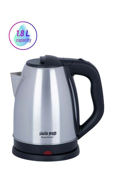 HOME MASTER Electric Water Kettle, Stainless Steel, 1.8L, 1500W