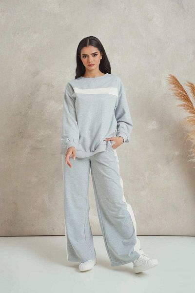 mica Women's Long Sleeve Cotton Blouse with Round Neck