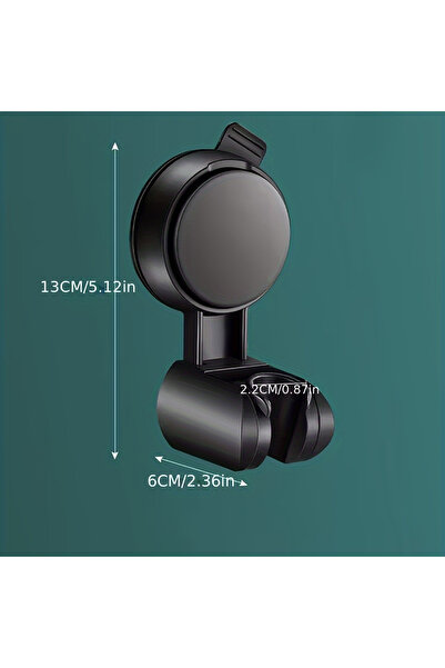 Choice black 1Pc Universal Shower Head Holder Adjustable Strong Adhesive ABS ...