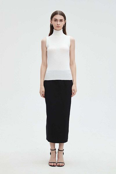 mica Women’s Sleeveless Blouse with High Neck