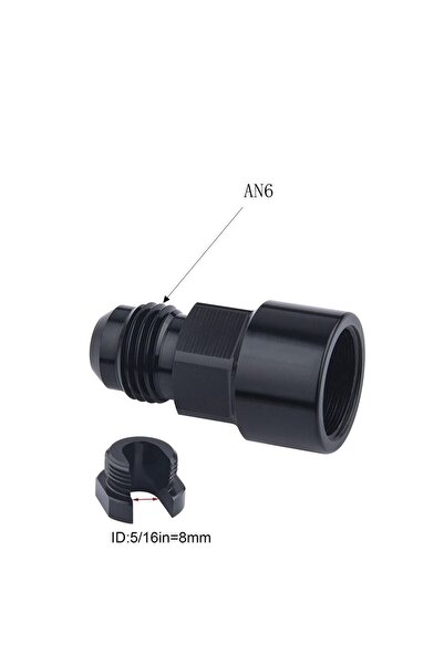 Choice1 محول توصيل سريع من الألومنيوم AN6 إلى 5-16، قطعة واحدة، 6AN ذكر إلى 3...