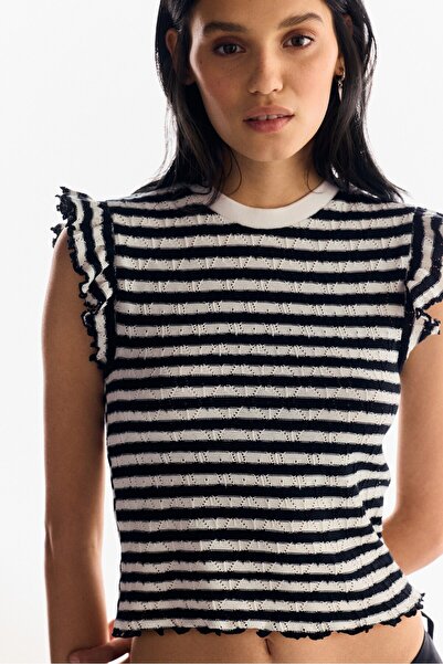 H&M Volan Kollu Üst