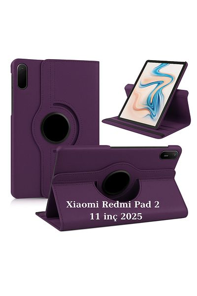 UnDePlus Xiaomi Redmi Pad 2 11Inch 2025 Case Rotating Tablet Case Screen Protector+Pen