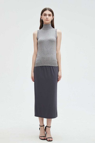 mica Women’s Sleeveless Blouse with High Neck