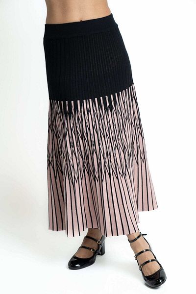 mica Women’s High-Waisted Printed Midi Skirt