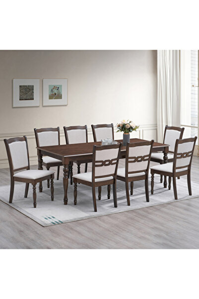 Home Box طقم طعام كانساس لثمانية مقاعد