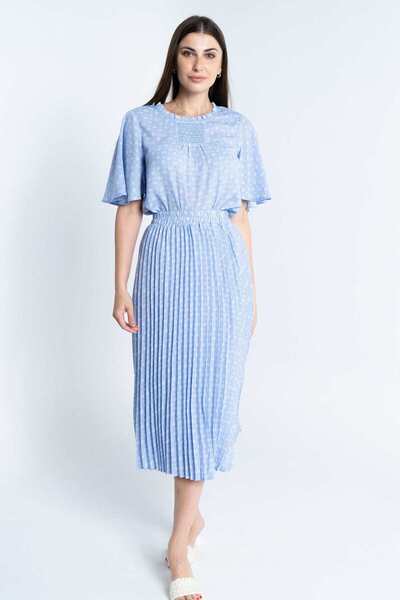 mica Women's Pleated Midi Skirt