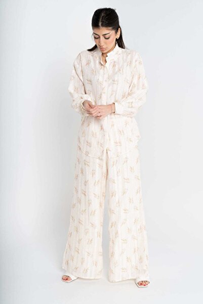 mica Women's Wide-Leg Printed Trousers