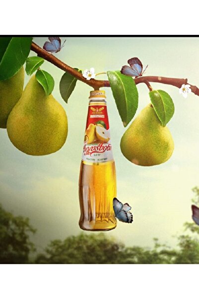 ZEDAZENİ Armut Aromalı 0 Şeker Gazlı İçecek 500Ml Cam Şişe * 6 ADET