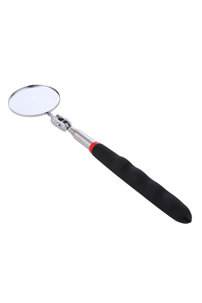 Choice black 1pc Inspection Mirror 34" Extension 360° Rotation Extendable Telescopic Handle Retractable Lig
