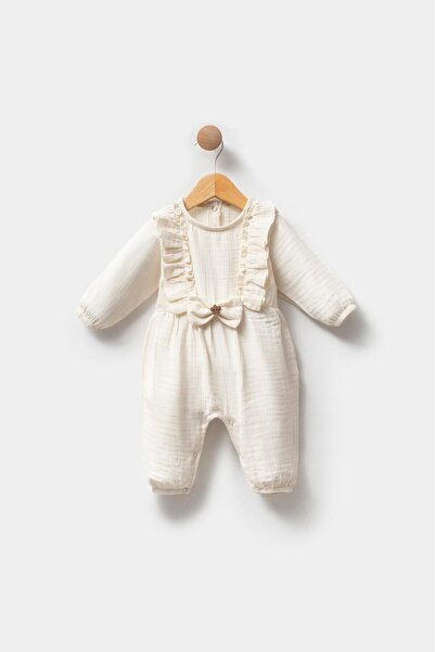 BEBELİNNA BABY Müslin Kız Bebek Tulum