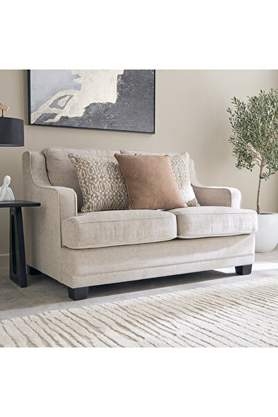 Home Box أريكة أوروم القماشية ذات المقعدين مع 3 وسائد