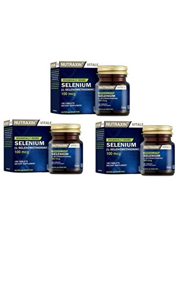Nutraxin سيلينيوم 100 ميكروغرام 100 قرص 3 قطع