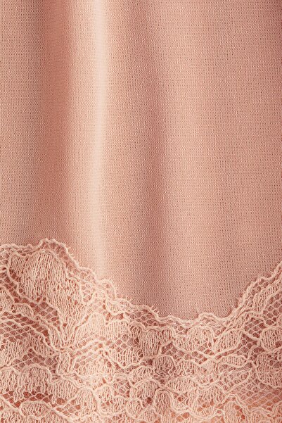 H&M Fırfırlı V Yakalı Üst