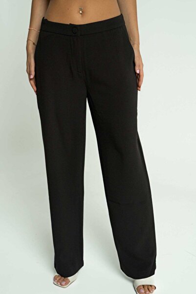 mica بنطلون نسائي كلاسيكي واسع الساق